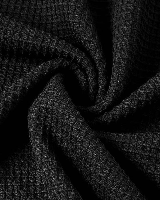 Top Met Wafelstructuur, Raglans Mouwen En Kleurblokontwerp