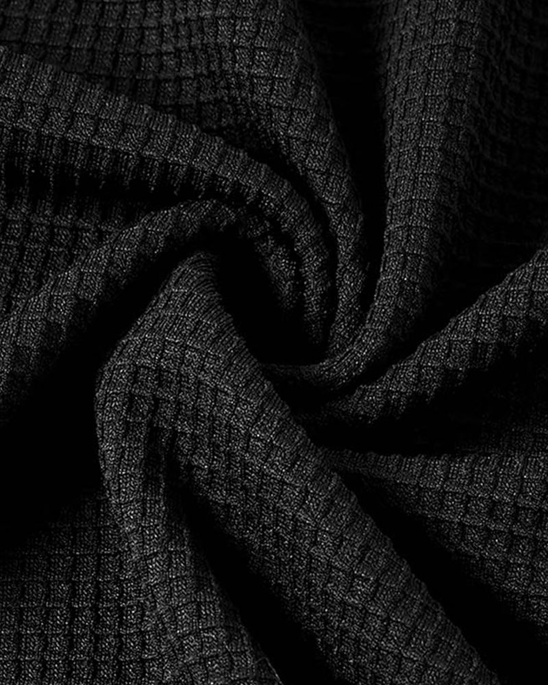 Top Met Wafelstructuur, Raglans Mouwen En Kleurblokontwerp