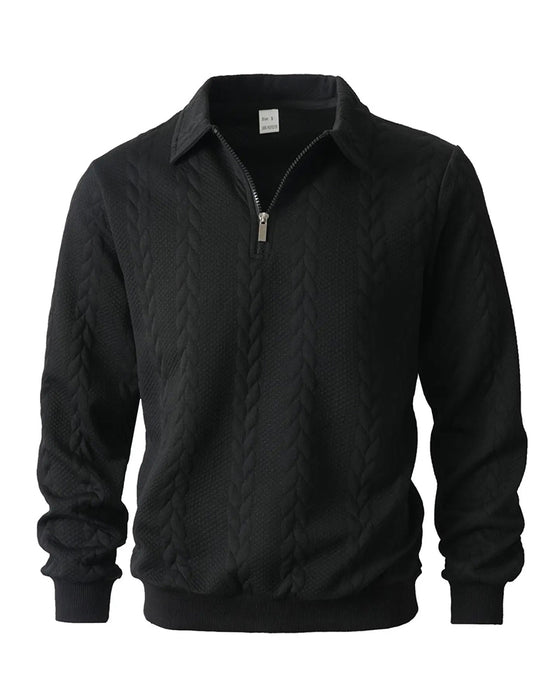 Hoodie Knoopsgat Half Rits Casual
