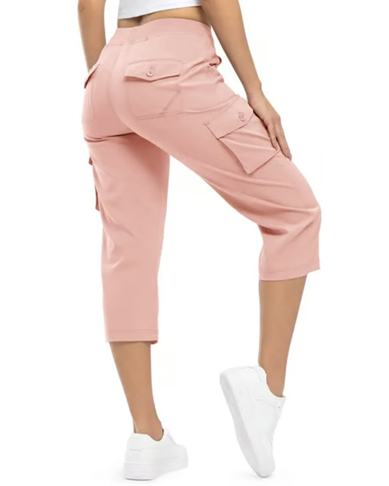 Broek Casual Cropped Multi-Zak Wandelen
