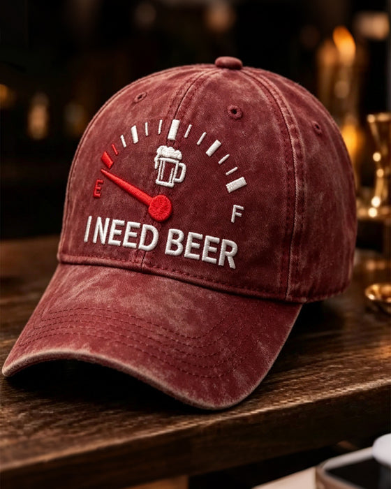 Dashboard Bier Geborduurde Baseball Pet