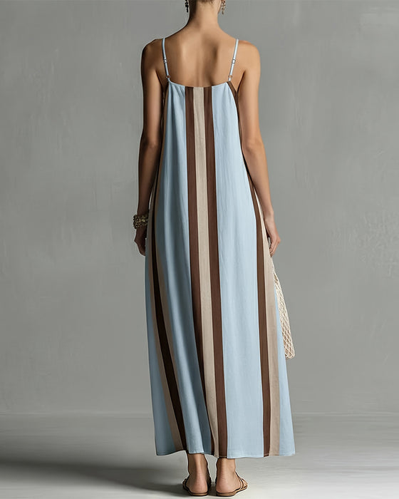 Casual Gestreepte Cami Jurk