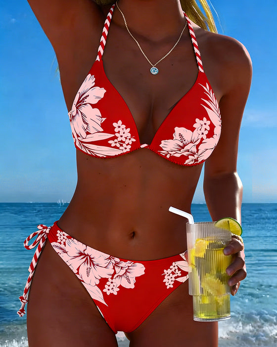 Bikini Eenvoudig Sexy Halter Hals
