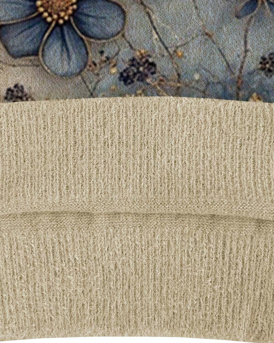 Pullover Aquarel Bloemenpatroon Mouwloos