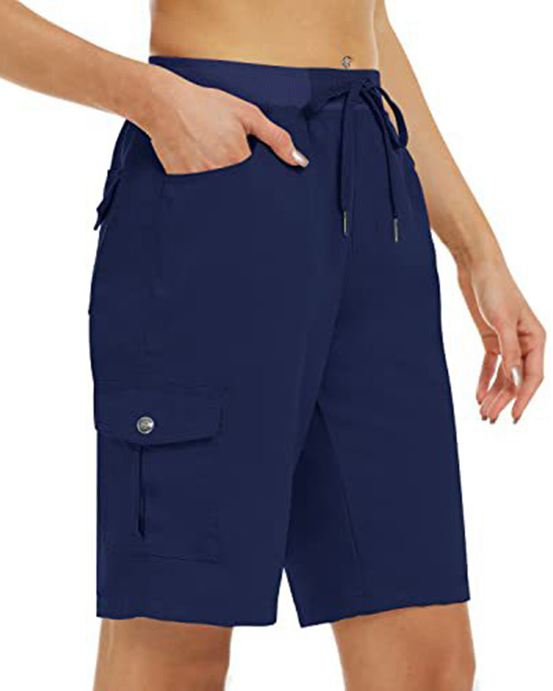 Dames Shorts Snel Drogende Cargoshorts Met Zakken