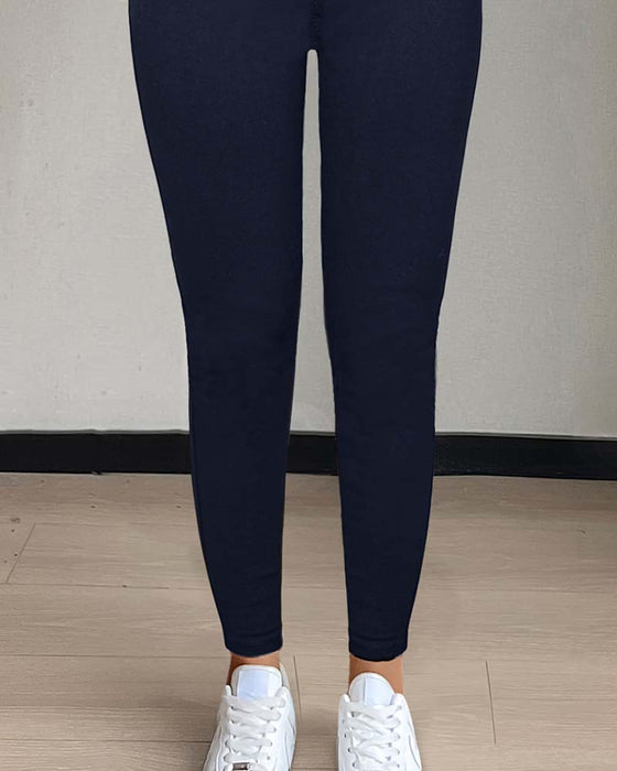 Broek Dames Zak Effen Skinny Casual