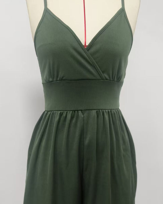 Effen Kleur Casual Jumpsuit