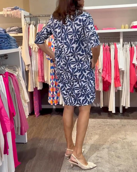 Casual jurk met print en boven de knie