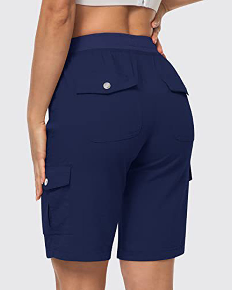 Dames Shorts Snel Drogende Cargoshorts Met Zakken