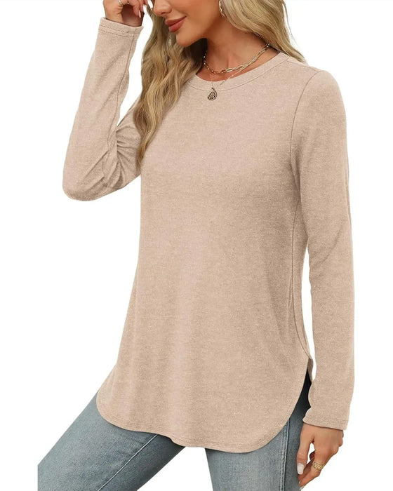 Effen Langmouw Top