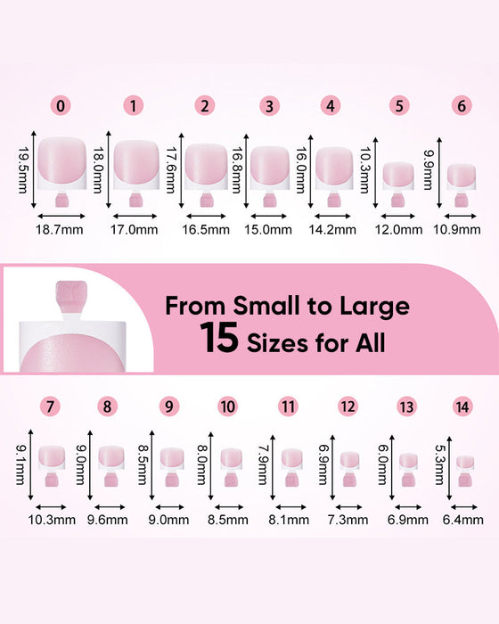 Teennagels French Kort Nude