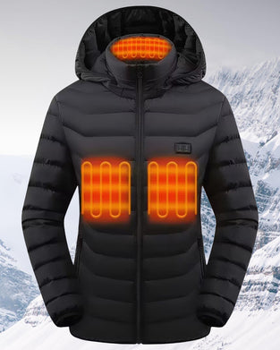 Slim Verwarmd Katoenen Jas Met Capuchon