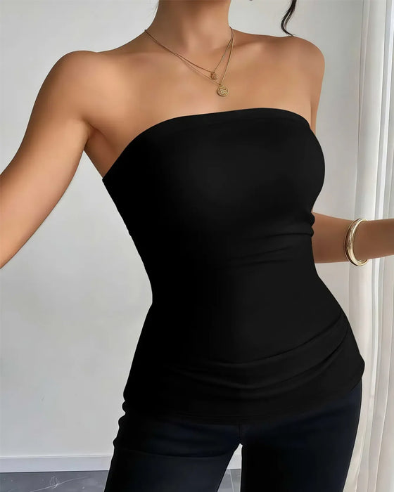 Tank Top Strapless Effen Mode