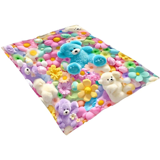 Deken Schattig Pluche 3D Plaid