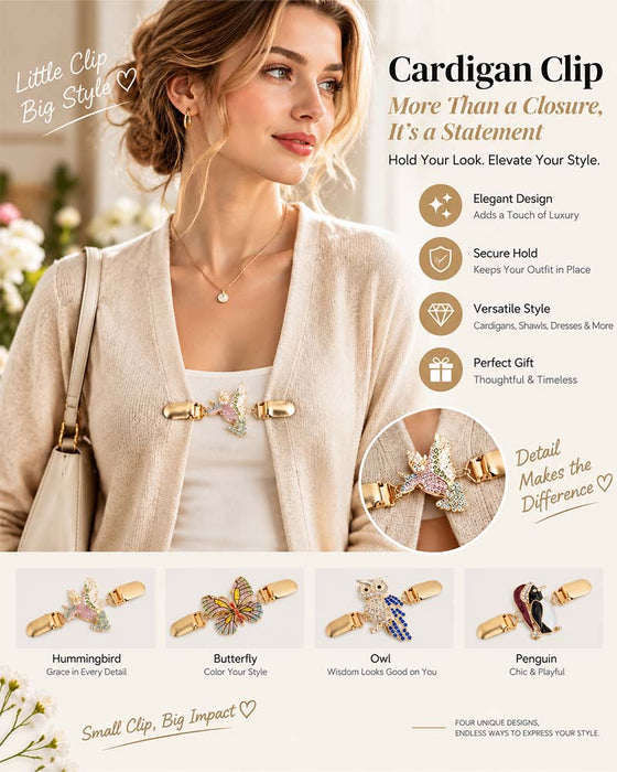 📿Meerdoel Tailklem | Bevestiging Voor Cardigan & Sjaal💎