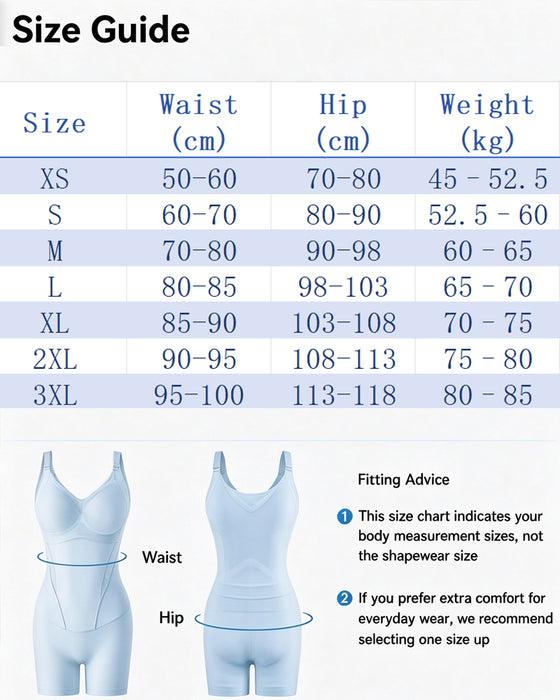 Verkoelende Buikcontrole Bilverhogende Shapewear Bodysuit