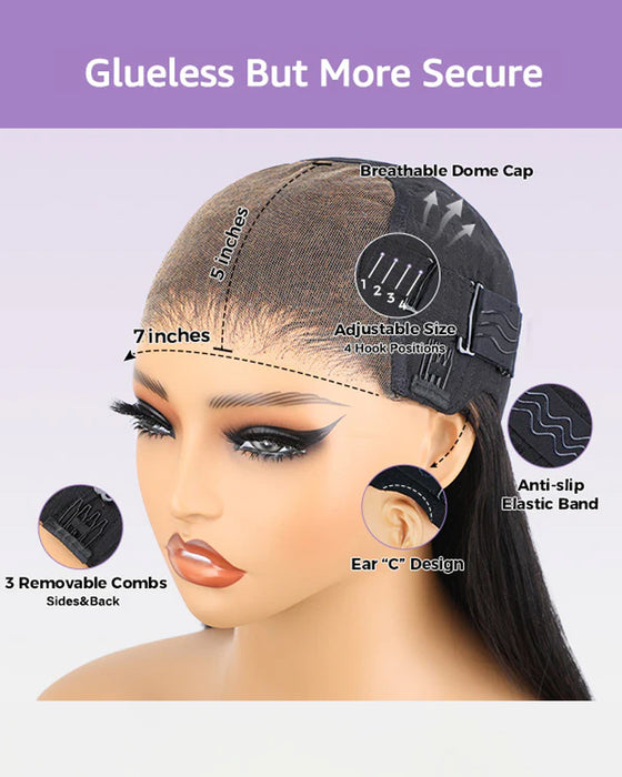 Pruiken Pre Silky Straight Easy Wear Go Glueless