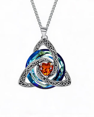 Geboortesteen Keltische Drie-eenheid Knoop Ketting ✨