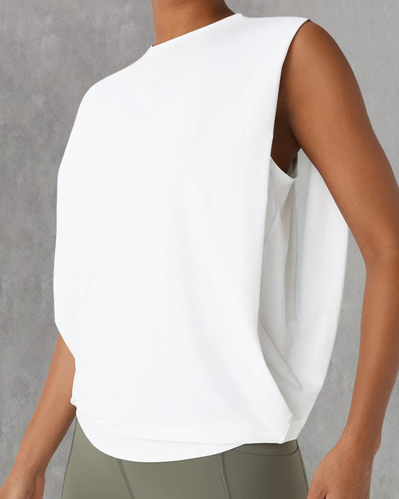 Vest Mouwloos Ronde Hals Sport