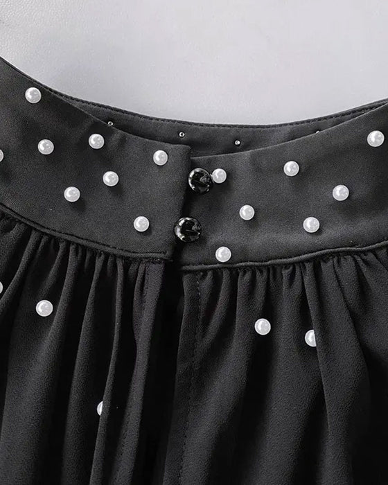 Top Met Elegante Stijl En Lantaarnmouw Ontwerp