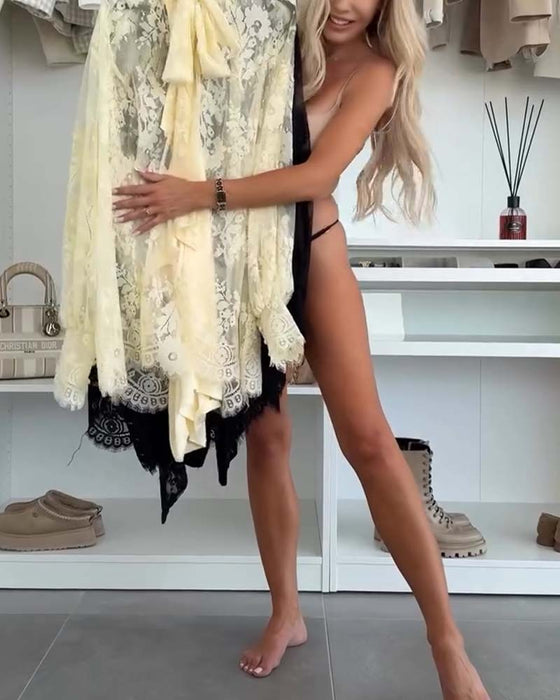 Jurk Set Losse Luie Stijl Geborduurd