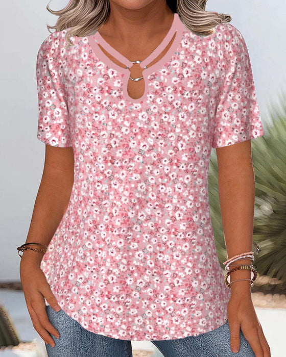T-Shirt Geprint Casual Comfort