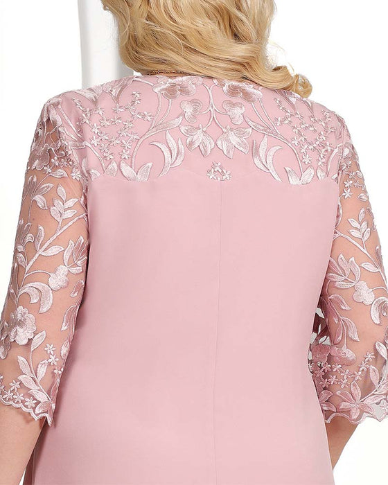 Jurk casual losse geborduurde chiffon