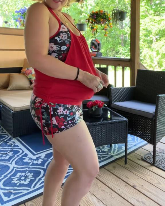 Zwempak Gedrukt Bretels Boxer