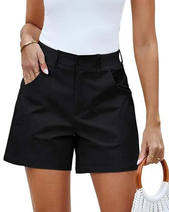 Short Met Zakken Knoop Effen