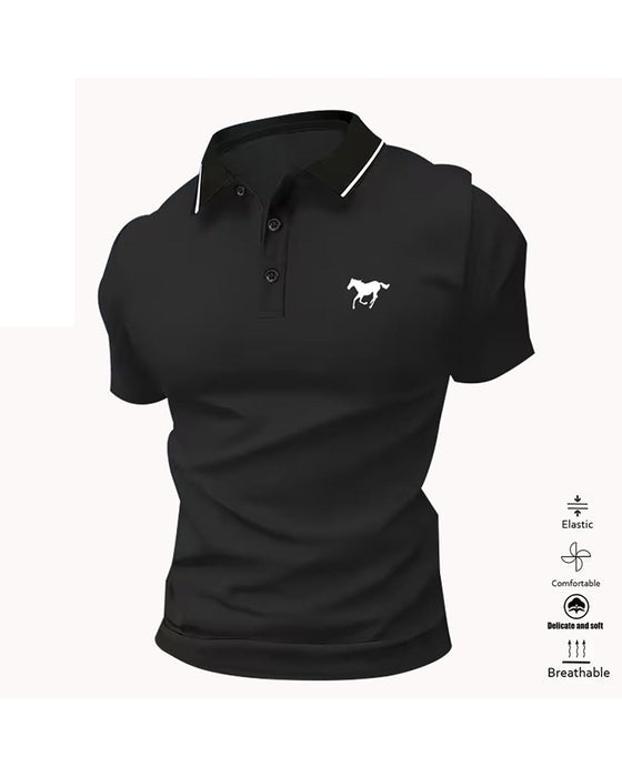 Heren T-shirt Met Kraag, Korte Mouwen