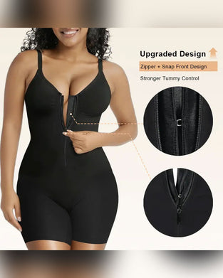 Shapewear voor Dames Buikcontrole Bodysuit Rits Comfort Ultra Stretch Stof