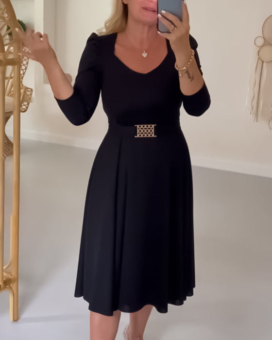 Taillejurk met effen kleur