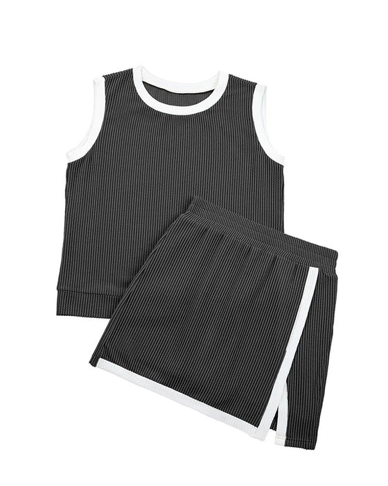 Set Gestreept Gesplitst Anti Doorschijnend Tanktop