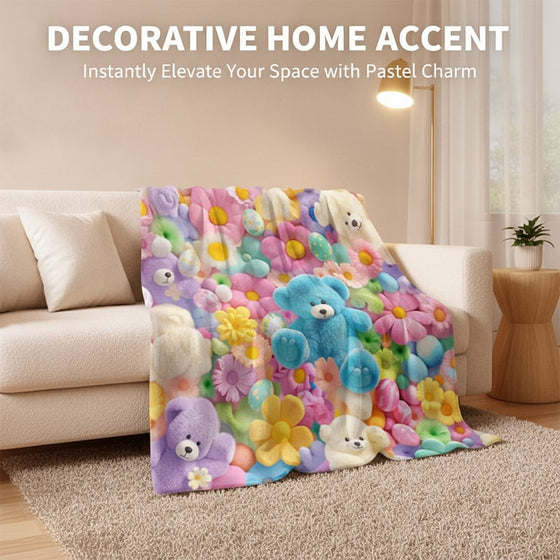 Deken Schattig Pluche 3D Plaid
