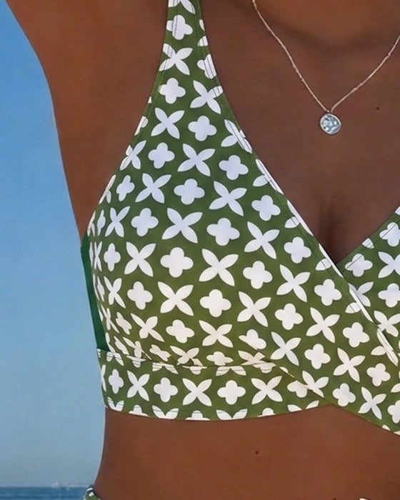 Bikini Vier Blad Bloem Kruis Omslag