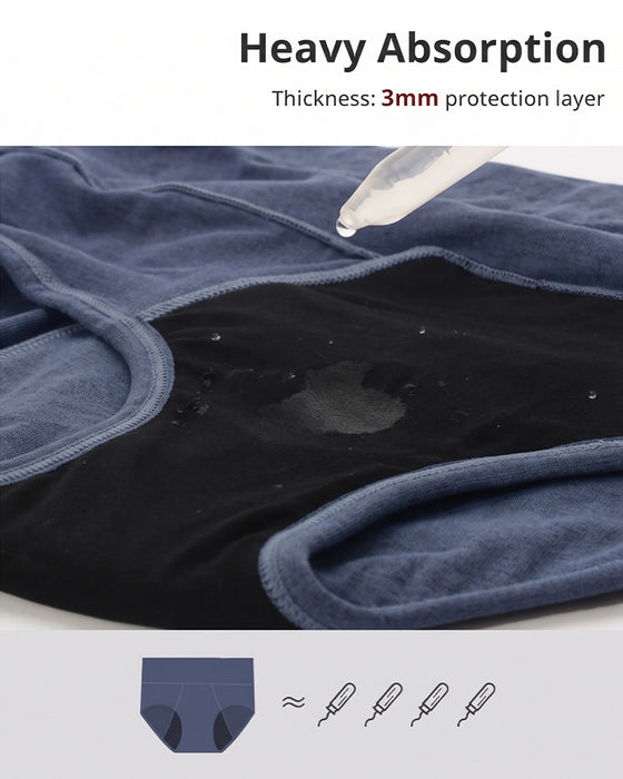 Slipje Hoge Taille Zware Menstruatie Lekvrij