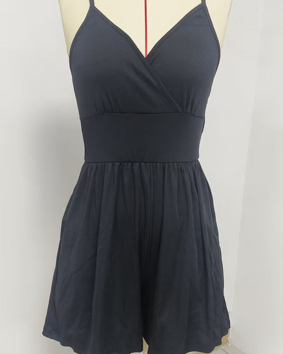 Effen Kleur Casual Jumpsuit