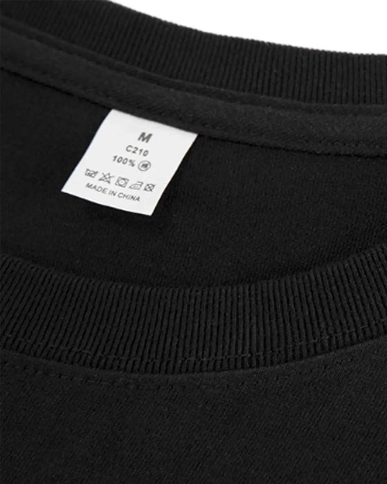 T-Shirt Ronde Hals Voor En Achterkant Print Unisex