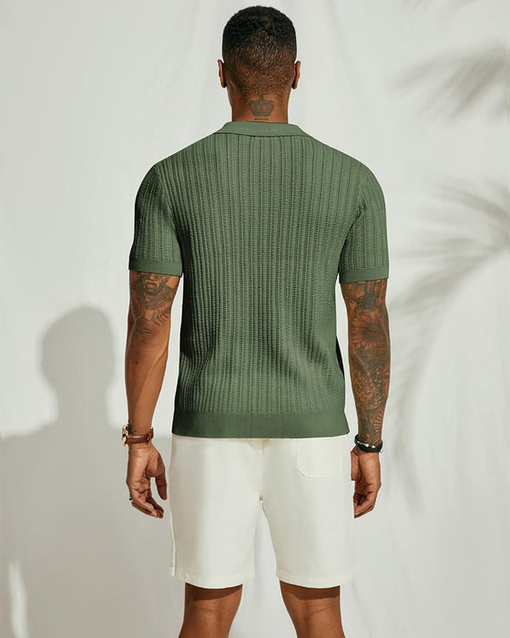 Herenhemd Effen Kleur Hol Ademend