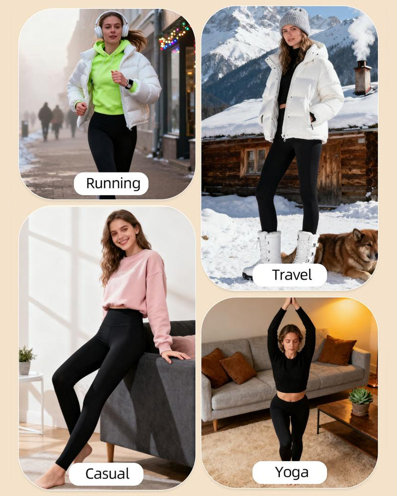 Legging Warm Hoge Taille Gezellig Gevoerd