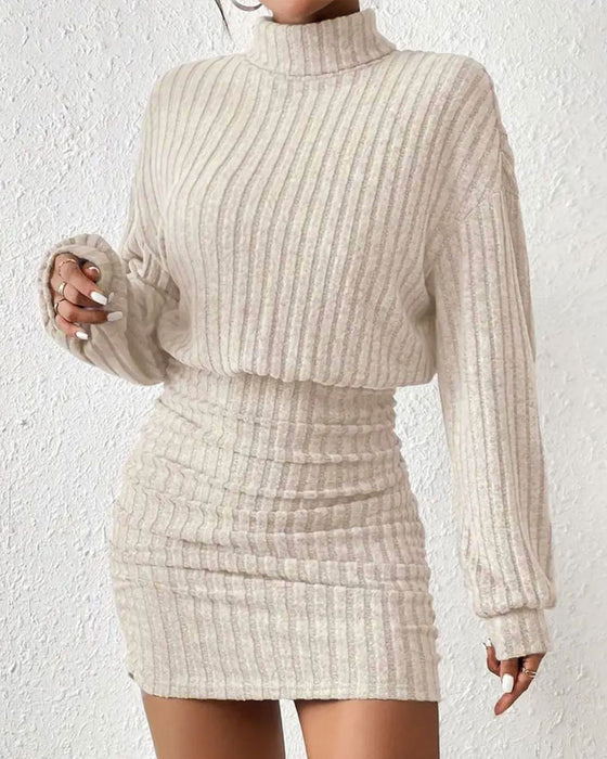 Geribde Coltruijurks Met Bodycon-Pasvorm