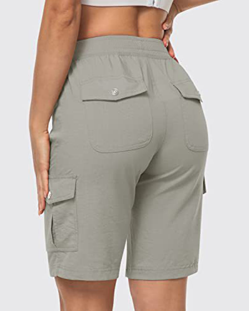 Dames Shorts Snel Drogende Cargoshorts Met Zakken