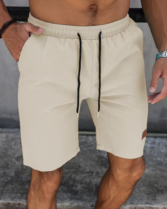Shorts Leren Label Casual