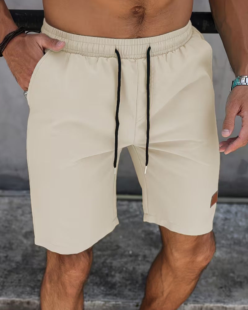 Shorts Leren Label Casual