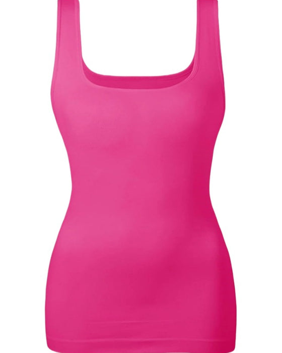 Tanktop Effen Buikcontrole Vormgevend Midi