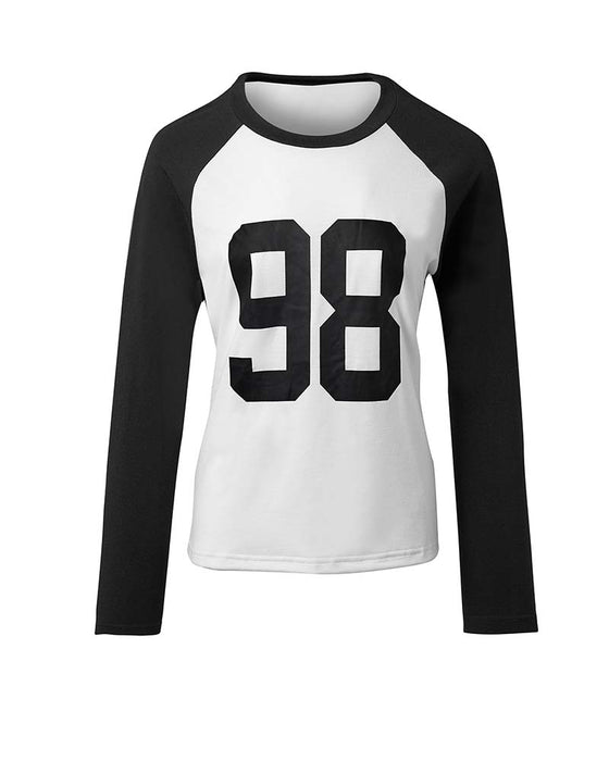 T-Shirt Casual Raglanmouw