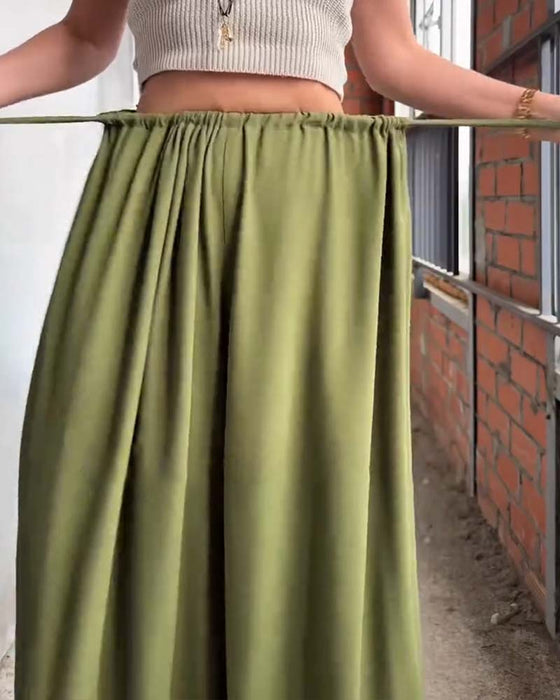 Broek Los Trekkoord Wijde Pijp