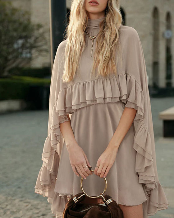 Set Elegante Chiffon Cami-Jurk Tweedelig