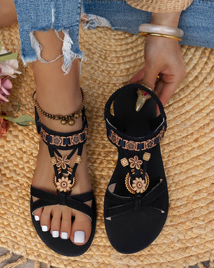 Sandalen Ronde Teen Plat Ademend