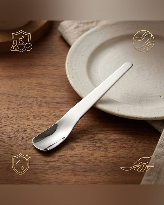 Lange Steel Dessertlepel